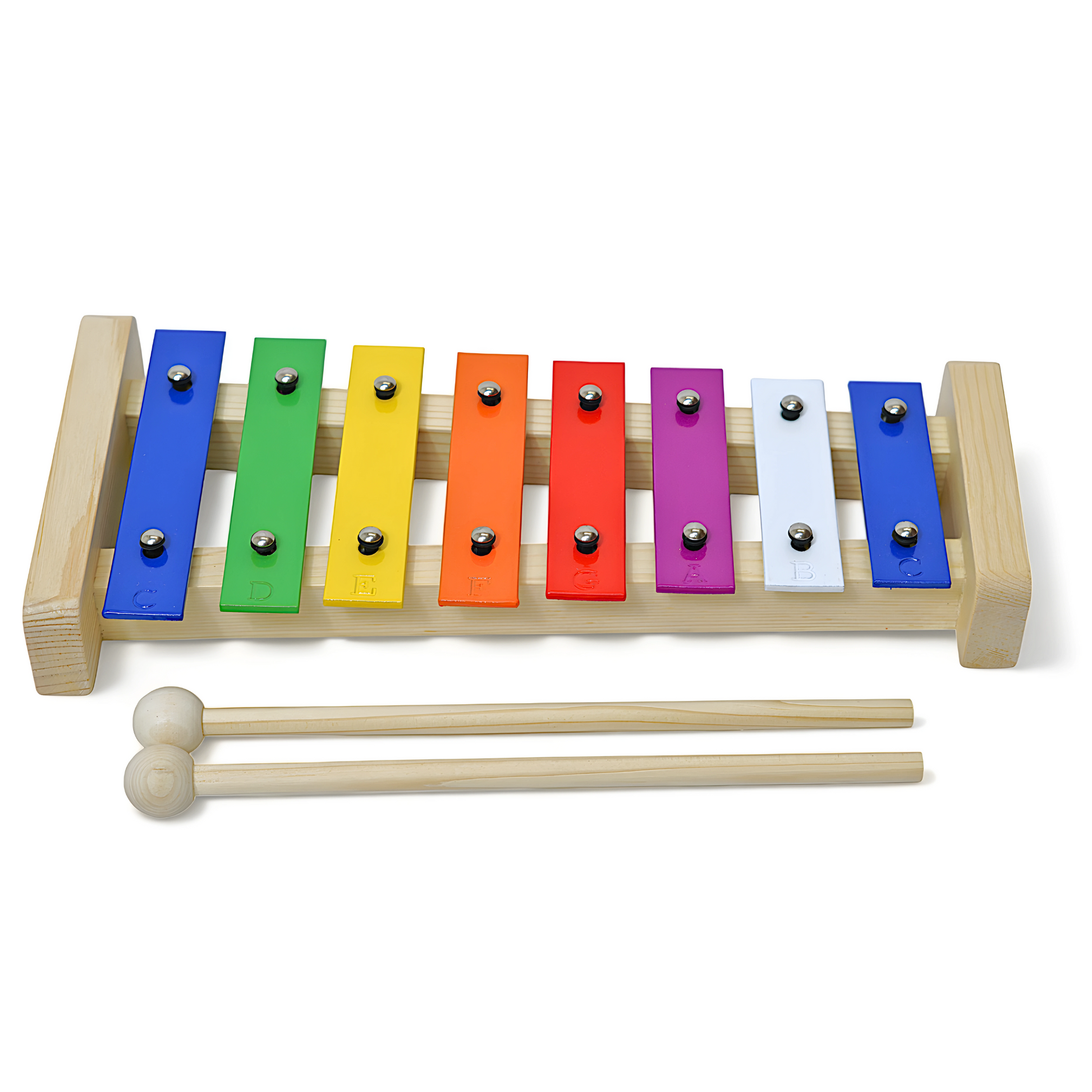 EMUS 8-Note Glockenspiel, Colourful Bell Set - E811