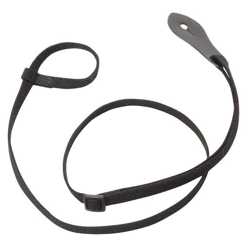 Strap for Ukulele or Mandolin, Black Cotton - M19C-BLK