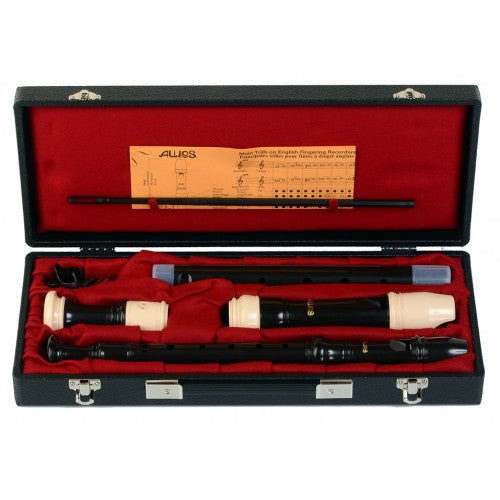 AULOS Soprano and Alto Recorder Set with Case - C339 - Aulos