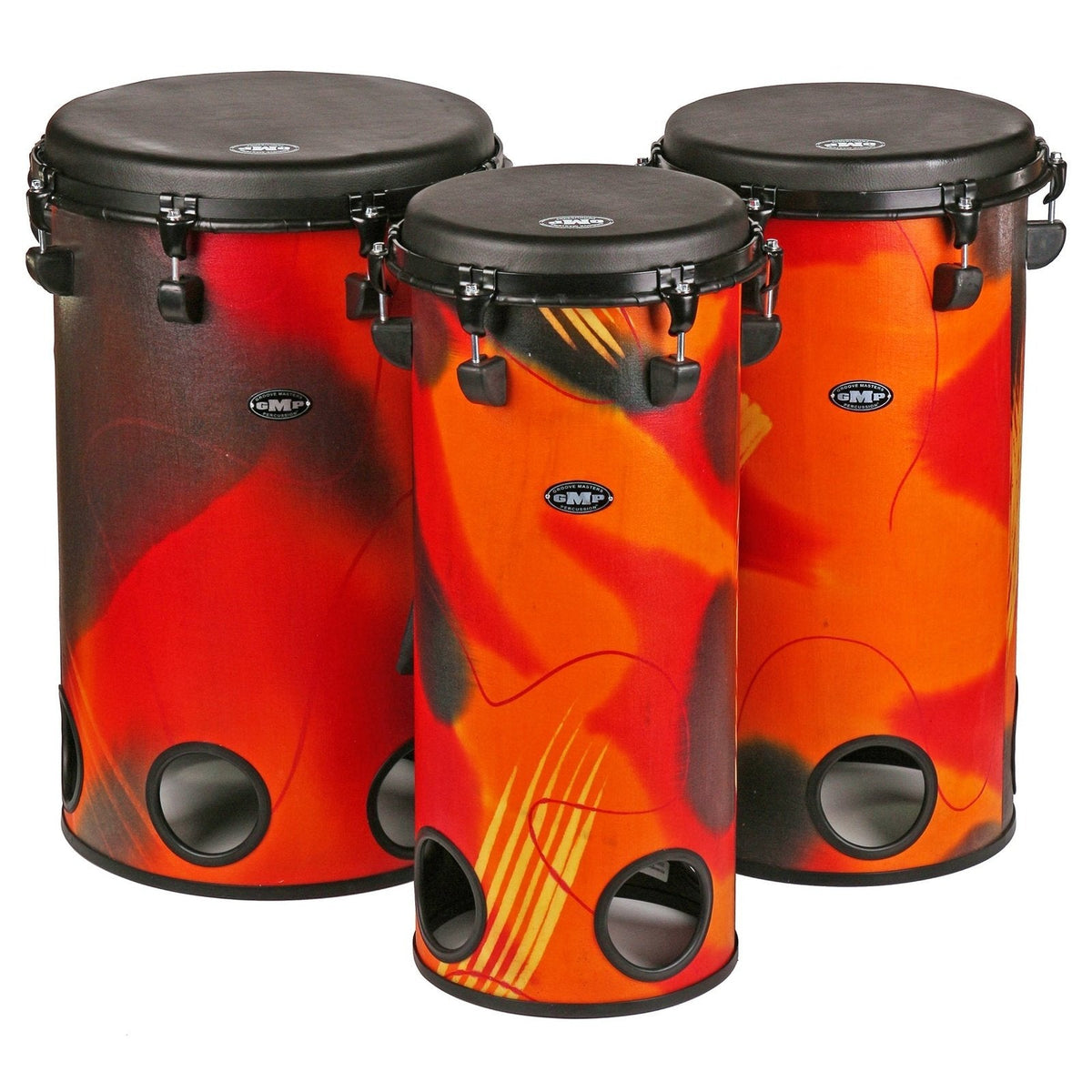 B-STOCK | Tubolo Lug-Tuned Abstract Orange - BST-TUBO10TU-10C - Groove Masters Percussion