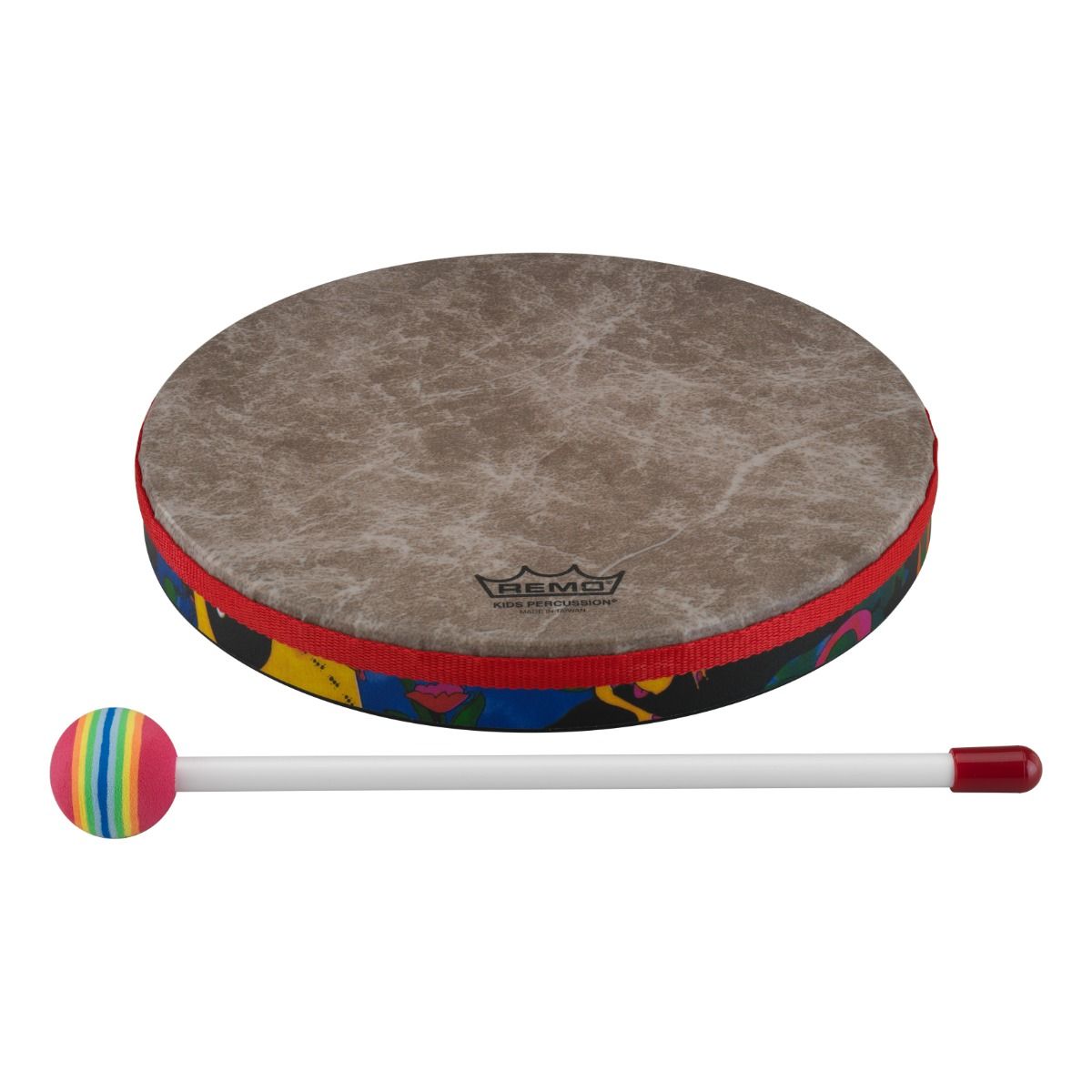 REMO Kid's Hand Drum with Mallet - E152 (5 sizes)