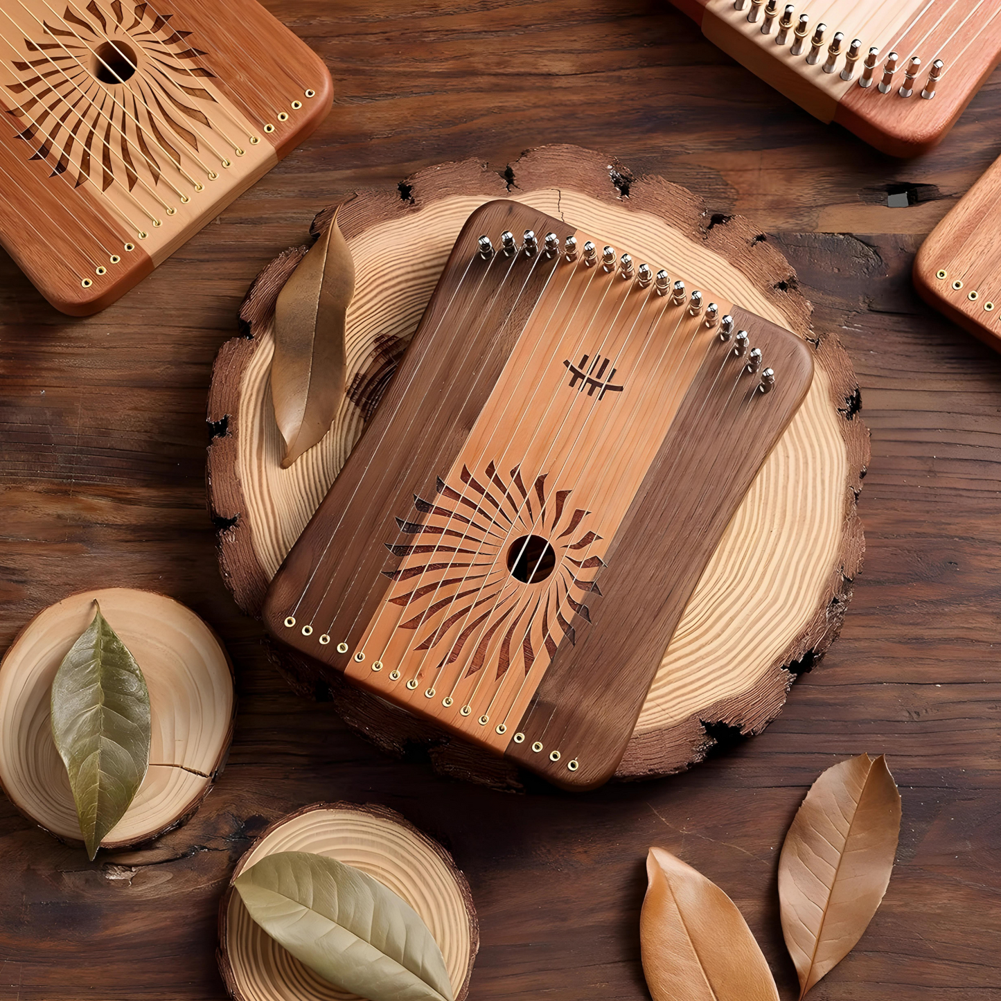 GMP 17-string KaLyre cherrywood - KL17-CHERRYWOOD - lyre