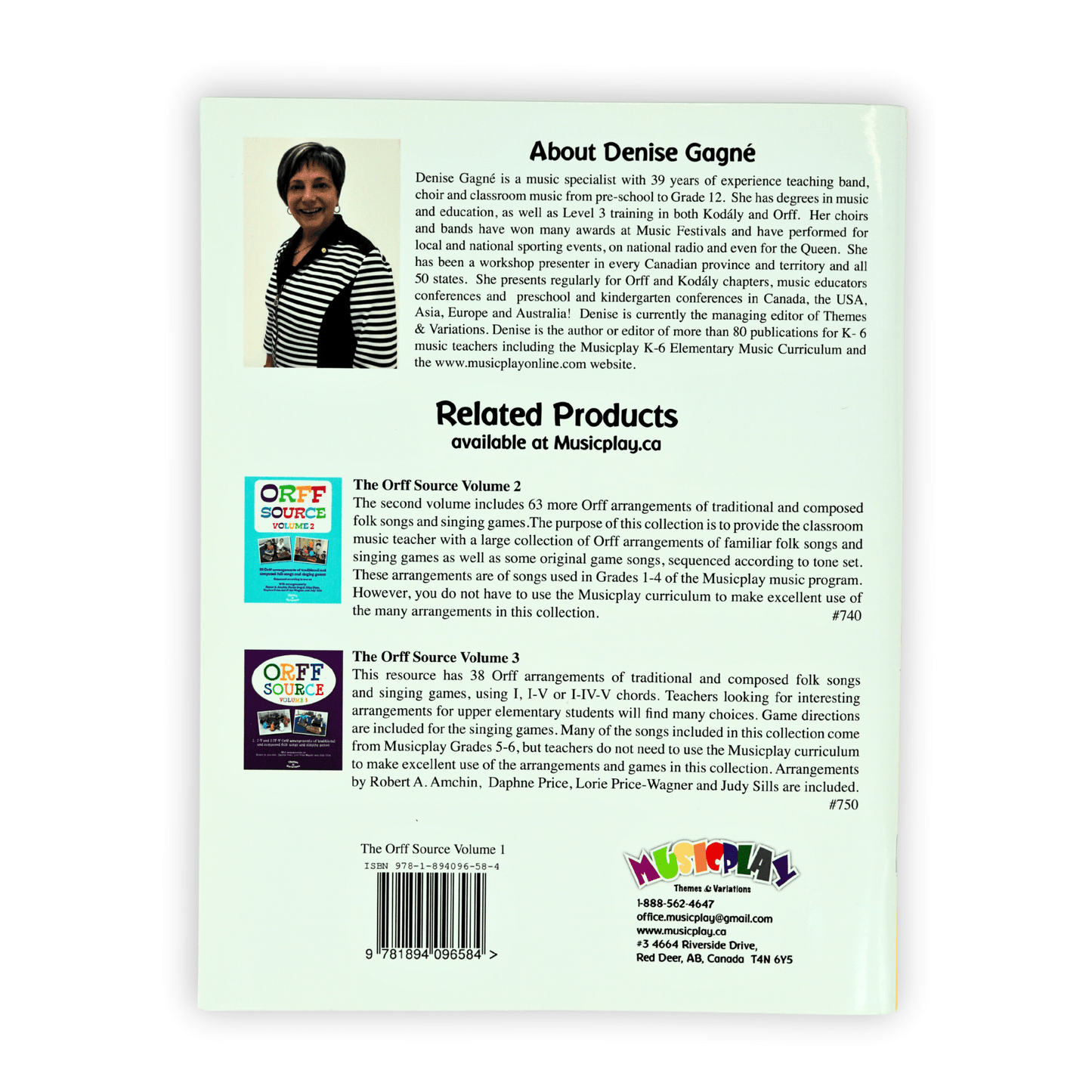 The Orff Source by Denise Gagné - Q730 - Empire Music Co. Ltd-Books-EMUS