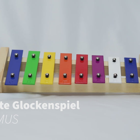 EMUS 8-Note Glockenspiel, Colourful Bell Set - E811 VIDEO