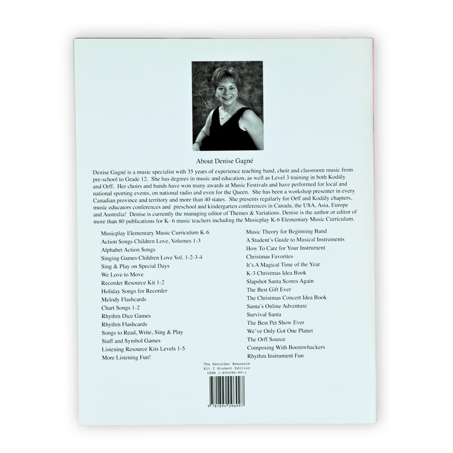 The Recorder Resource Kit 2, Student Edition by Denise Gagné - Q209 - Empire Music Co. Ltd-Books-EMUS