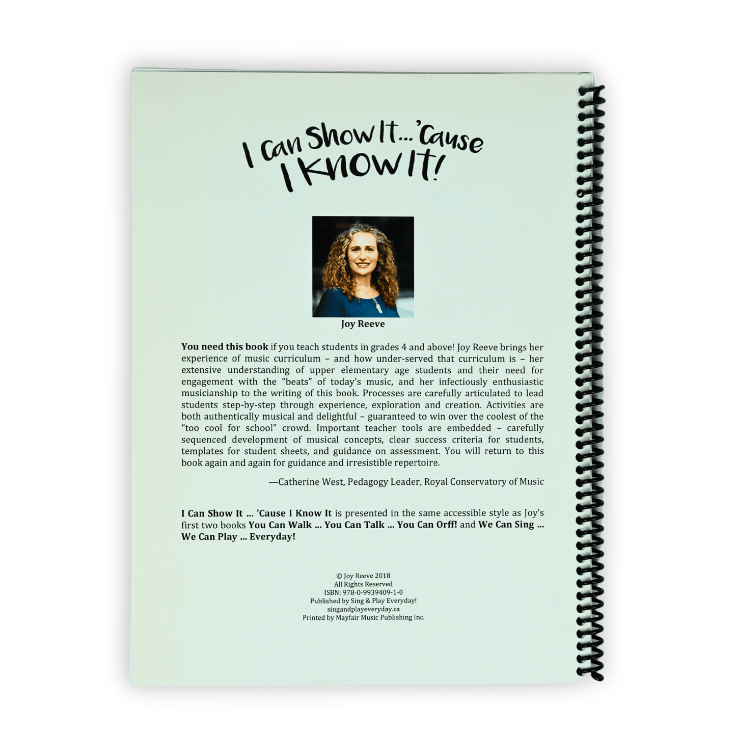 I Can Show It Cause I Know It by Joy Reeve - Q940910 - Empire Music Co. Ltd-Books-EMUS