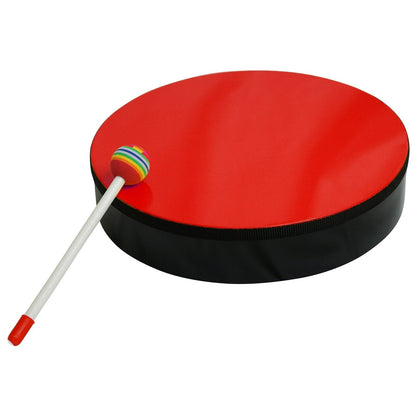GMP Hand Held Drum w/ Mallet, Red (4 Sizes) - Empire Music Co. Ltd-Musical Instrument-Groove Masters Percussion