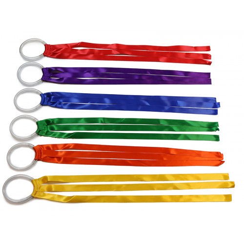 Handle Hoop Ribbon Streamers, Primary Colours - BPC2062 - Empire Music Co. Ltd-Musical Instrument & Orchestra Accessories-Bear Paw Creek