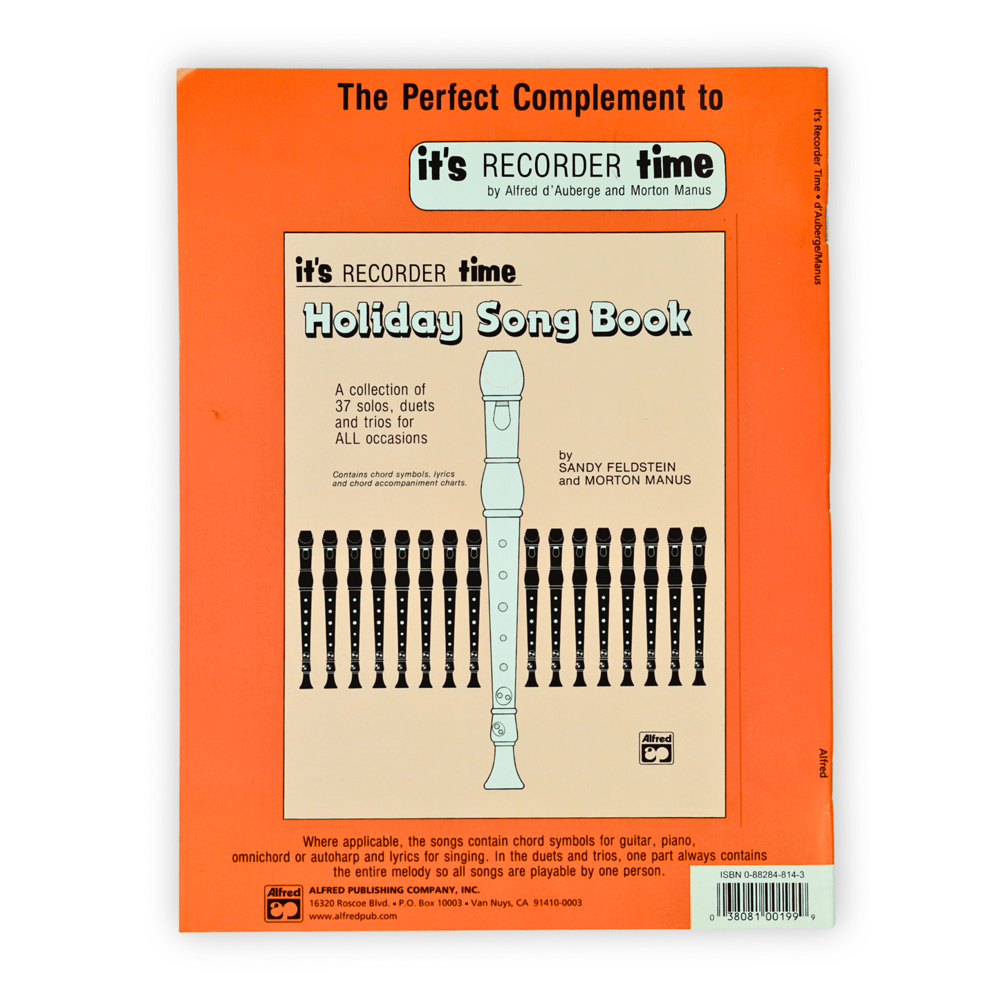 It's Recorder Time by Alfred d'Auberge & Morton Manus- Q280 - Empire Music Co. Ltd-Books-EMUS