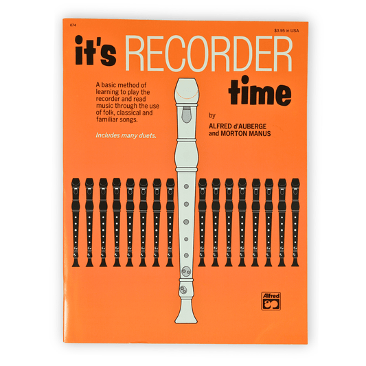 It's Recorder Time by Alfred d'Auberge & Morton Manus- Q280 - Empire Music Co. Ltd-Books-EMUS
