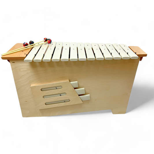 EMUS White Bass Fibreglass Xylophone - EFBW-16