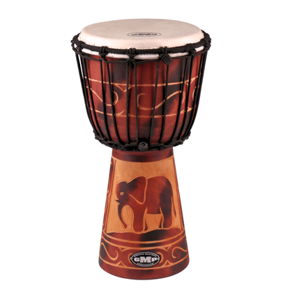 GMP Elephant Carved Djembe - DJ40ZC-B2 (3 sizes)