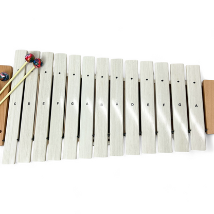 EMUS White Bass Fibreglass Xylophone - EFBW-16