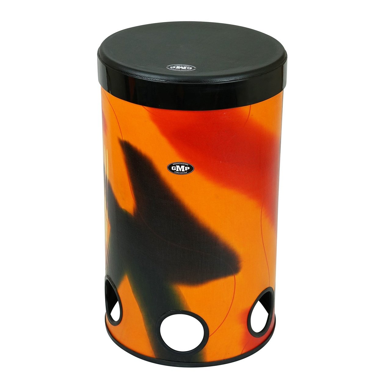 3-Piece Stackable Tubolo Set Abstract Orange - TUBO-STK-SET3-10C - Groove Masters Percussion