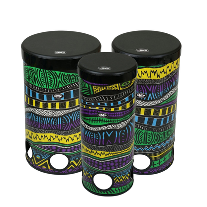3-Piece Stackable Tubolo Set Caribbean - TUBO-STK-SET3-17C - Groove Masters Percussion