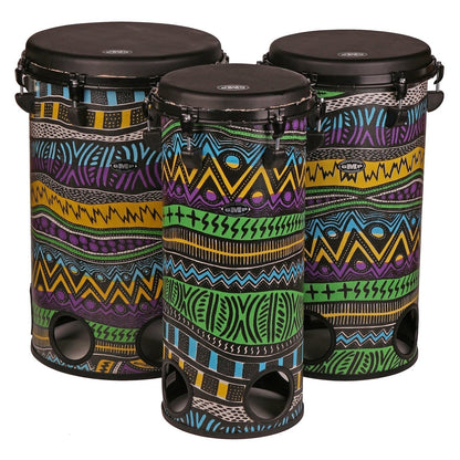 3-Piece Tuneable Tubolo Set Caribbean - TUBO-TU-SET3-17C - Groove Masters Percussion