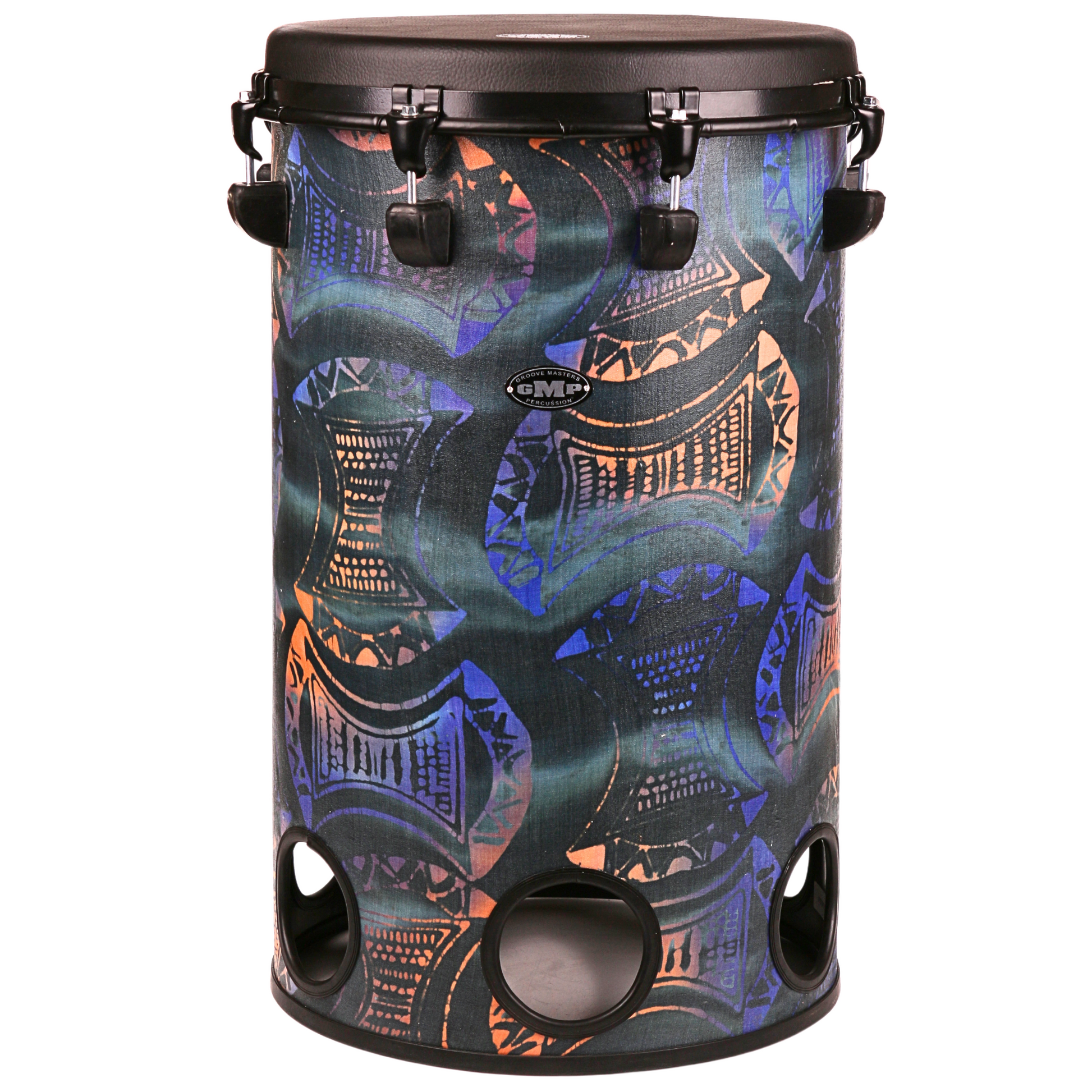 3-Piece Tuneable Tubolo Set Ocean Blue -TUBO-TU-SET3-1C - Groove Masters Percussion