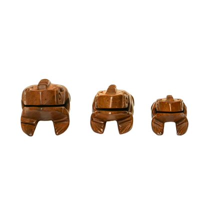 GUIROS | GMP FROG GUIRO FAMILY 3-PIECE SET | HAND-CARVED WOODEN PERCUSSION