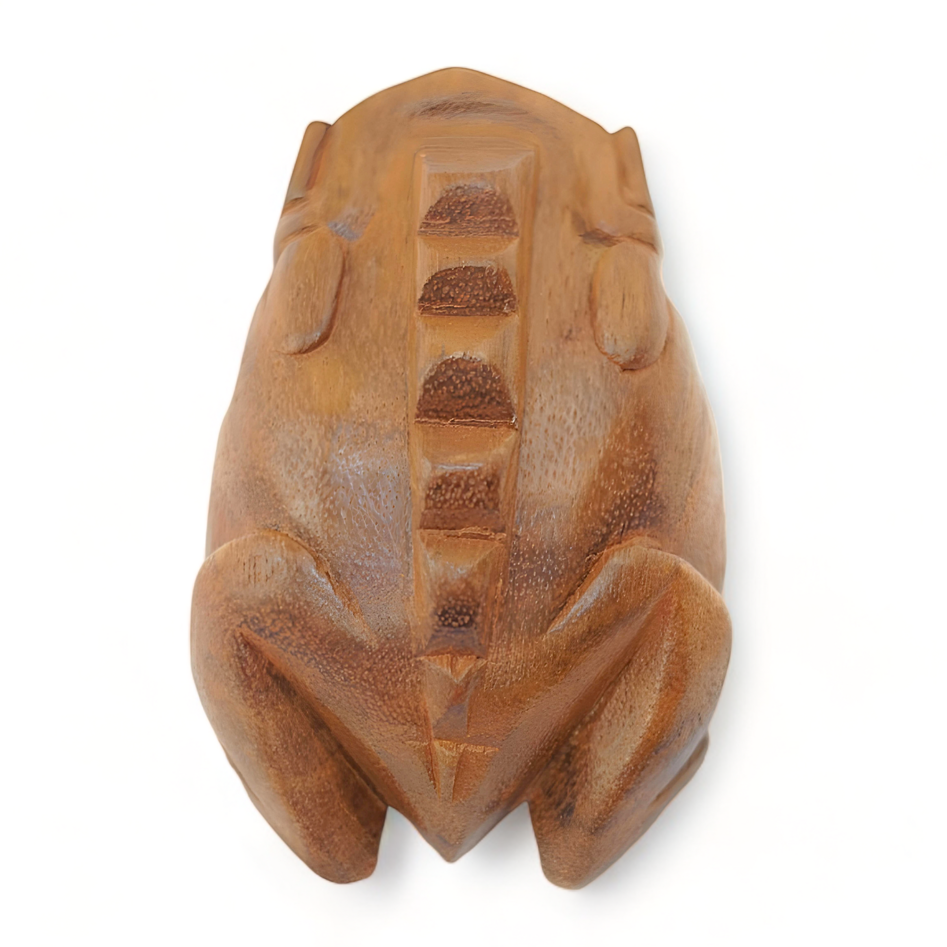 GUIROS | GROOVE MASTERS PERCUSSION FROG GUIRO | HAND-CARVED WOODEN