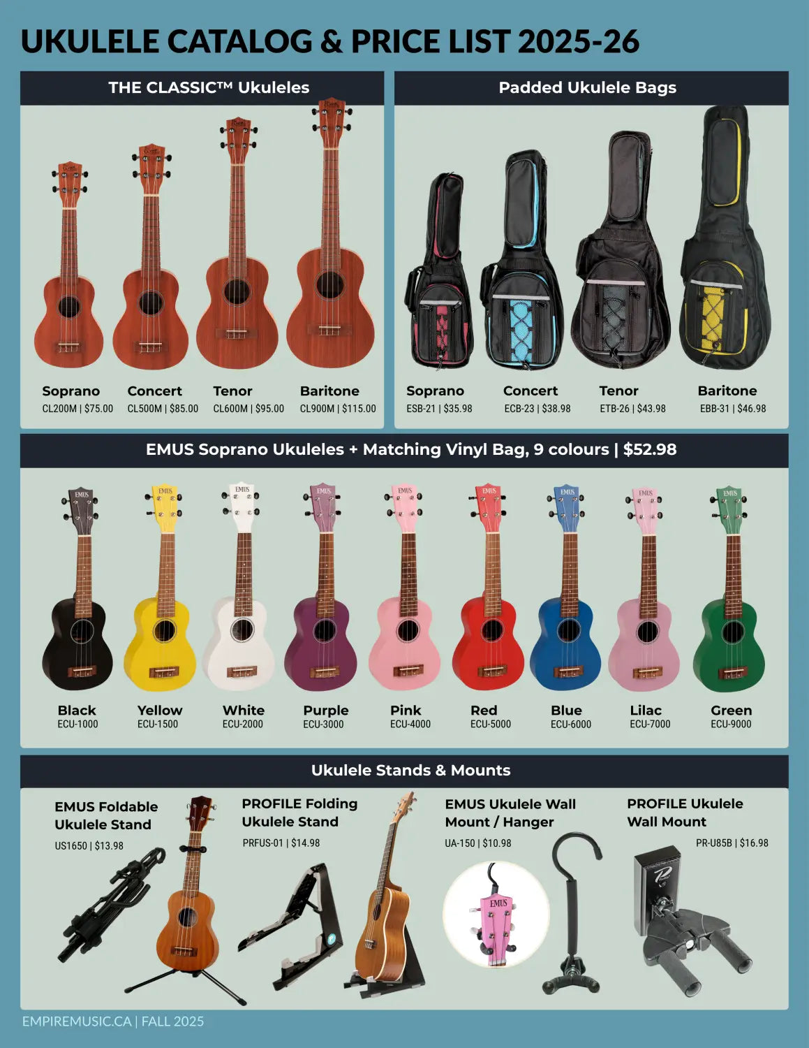 Ukulele catalog preview A