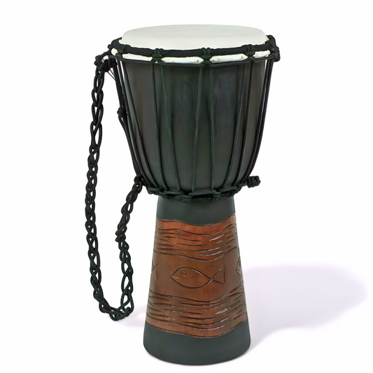 GMP Djembe With Pisces Carving  - DJ40CP