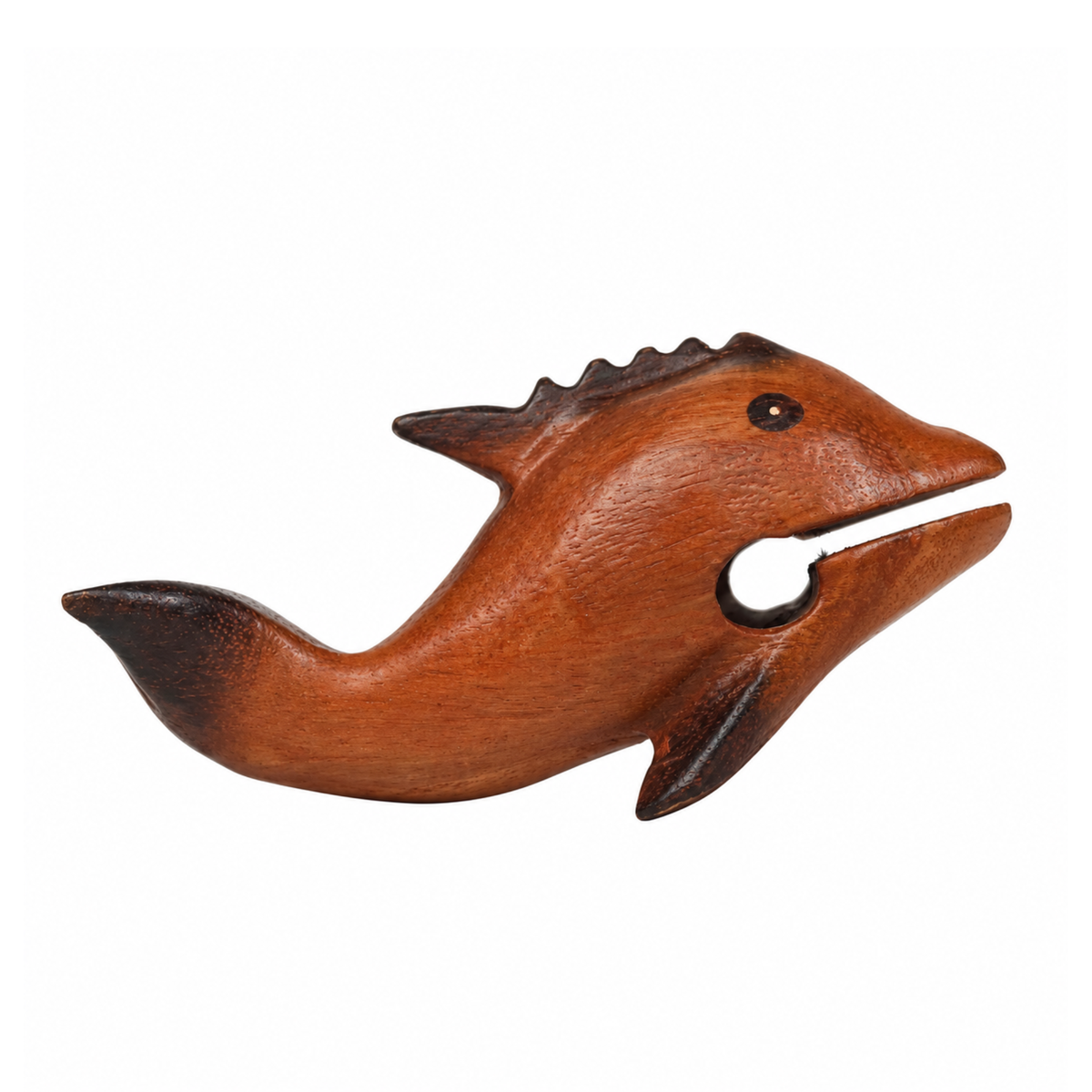 GMP Wooden Dolphin Guiro & Whistle with Scraper, 5" - DOLPHIN