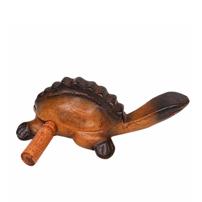 GMP Wooden Turtle Guiro with Scraper, 5" - TURTLE