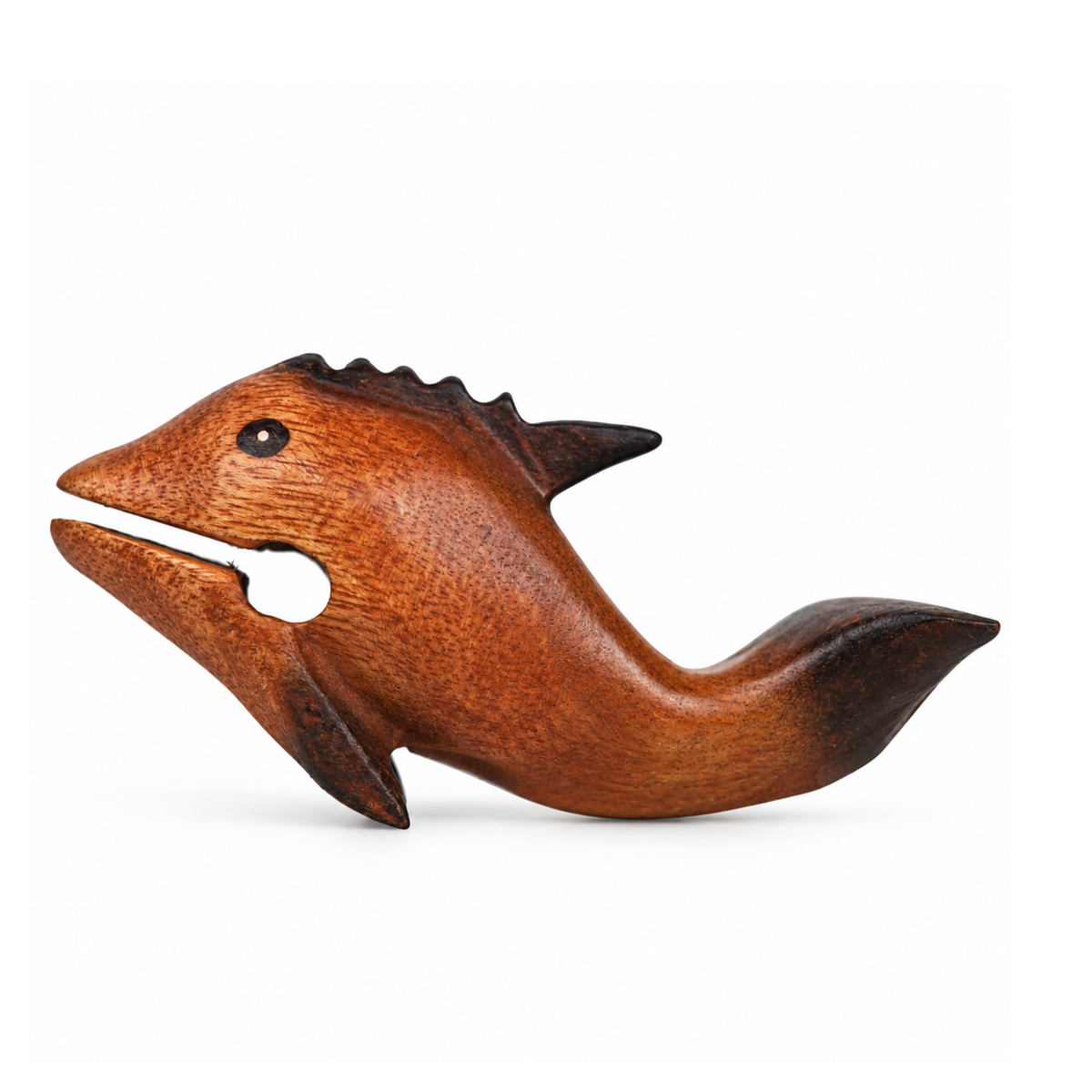 GMP Wooden Dolphin Guiro & Whistle with Scraper, 5" - DOLPHIN