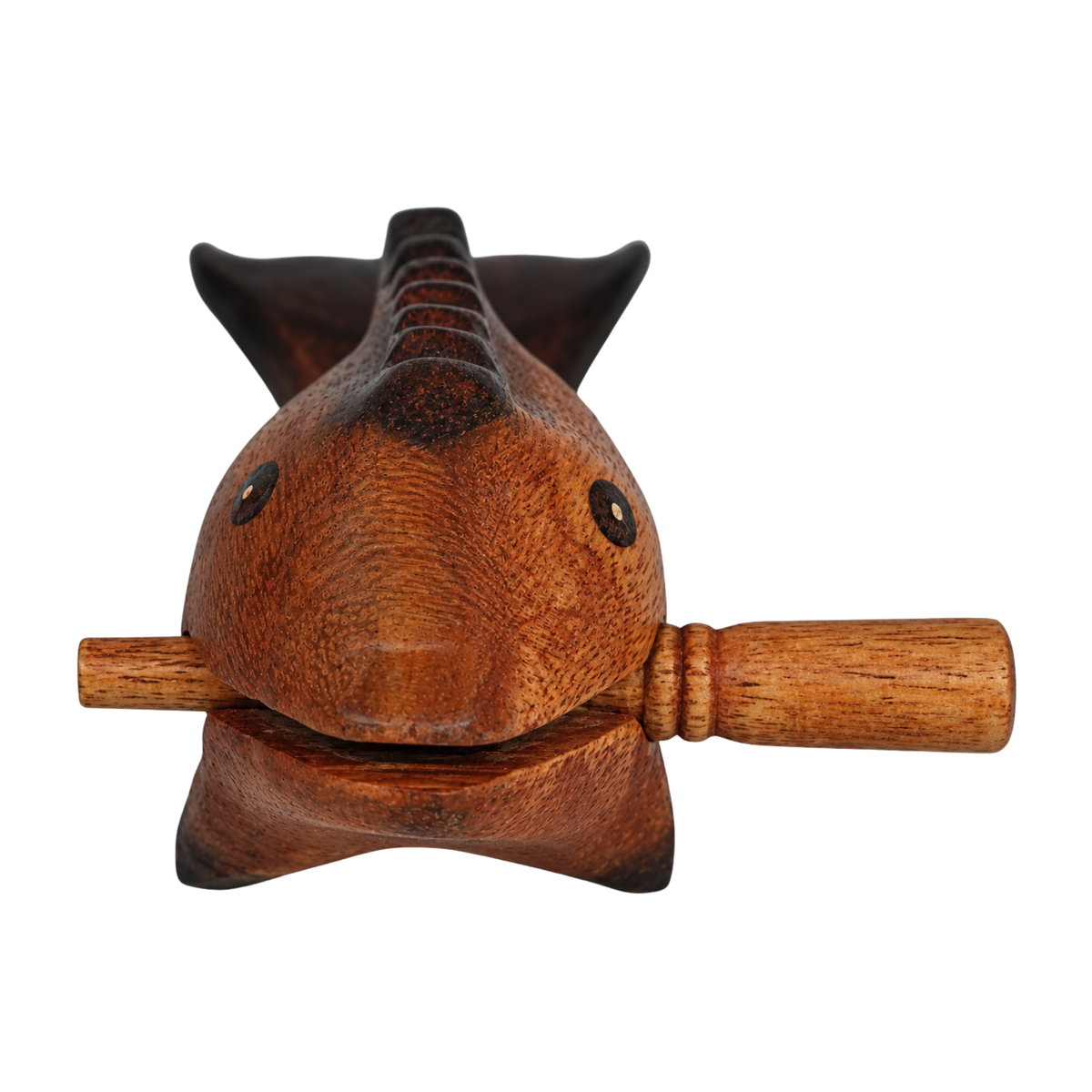 GMP Wooden Dolphin Guiro & Whistle with Scraper, 5" - DOLPHIN