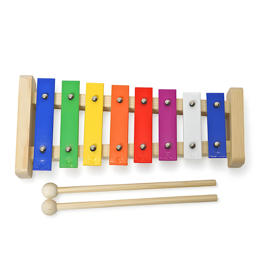EMUS 8-Note Glockenspiel, Colourful Bell Set - E811
