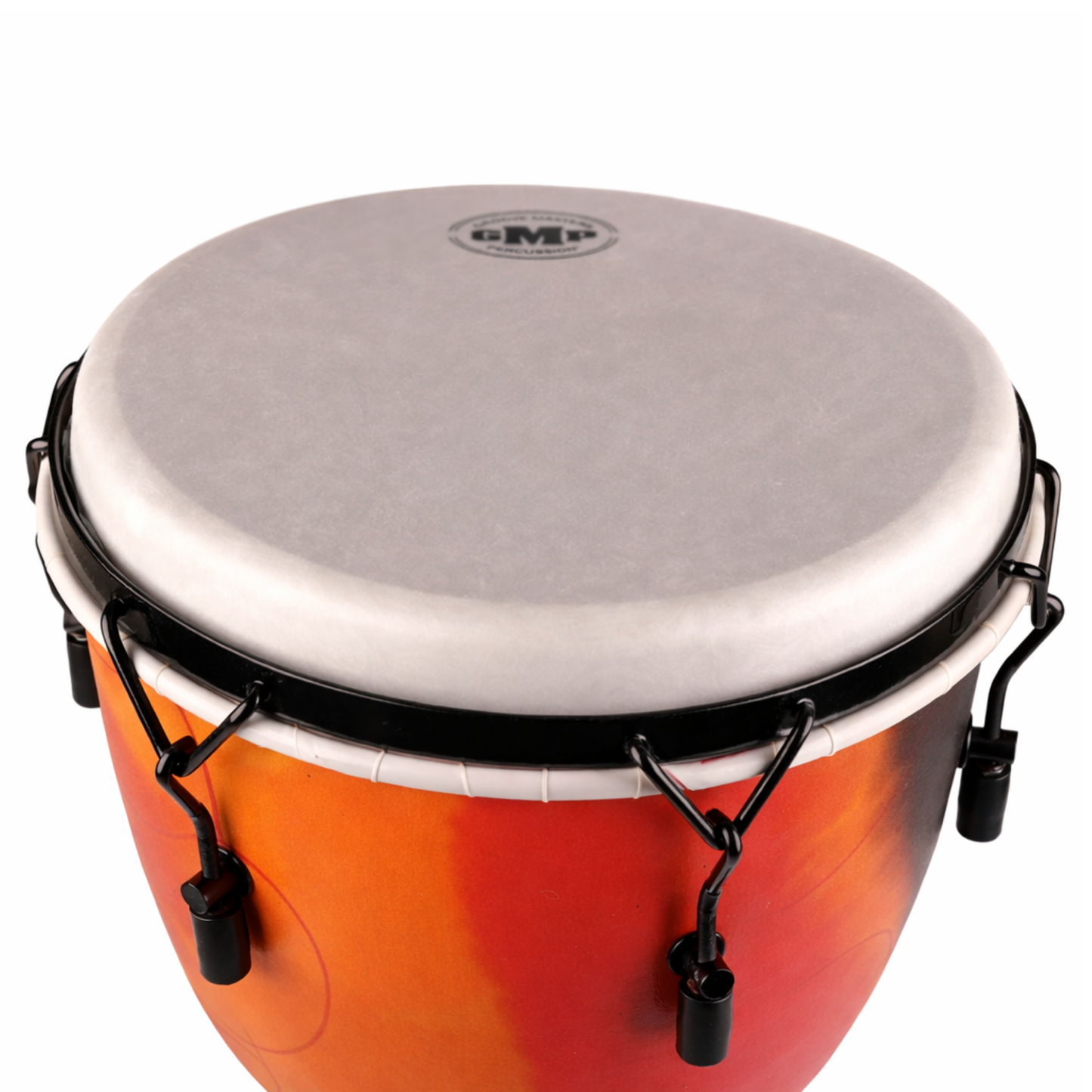 DJEMBES | GMP AIRDRUM™ DJEMBE LUG-TUNED (TUNEABLE) ABSTRACT ORANGE | 3 SIZES