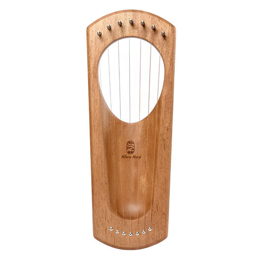 7-string Lyre Harp, "Light on Earth" design - LYRE-LOE7
