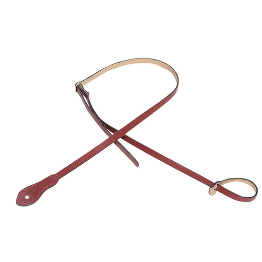 Strap for Ukulele or Mandolin, Burgundy Leather - M19DX-BRG