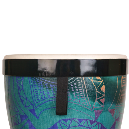 Djembés emboîtables de Groove Masters, ensemble de 3 (Bleu Océan) - NESTDRUM-1C