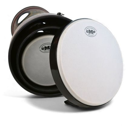 Djembés emboîtables de Groove Masters, ensemble de 3 (Bleu Océan) - NESTDRUM-1C