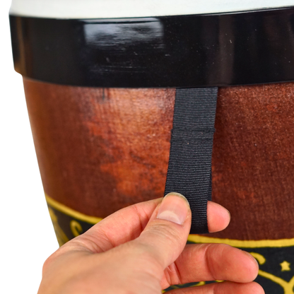 Djembés emboîtables de Groove Masters, ensemble de 3 (Chocolat Baliku) - NESTDRUM-8C