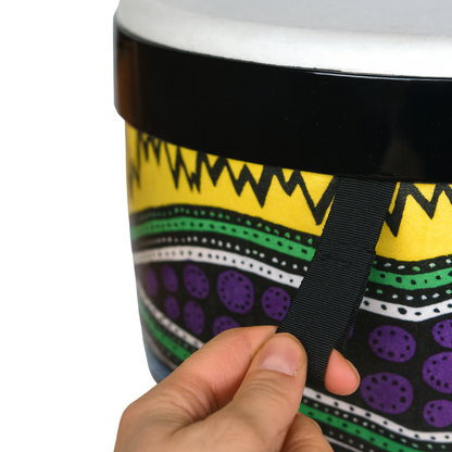 Djembés emboîtables de Groove Masters, ensemble de 3 (Caraïbe) - NESTDRUM-17C