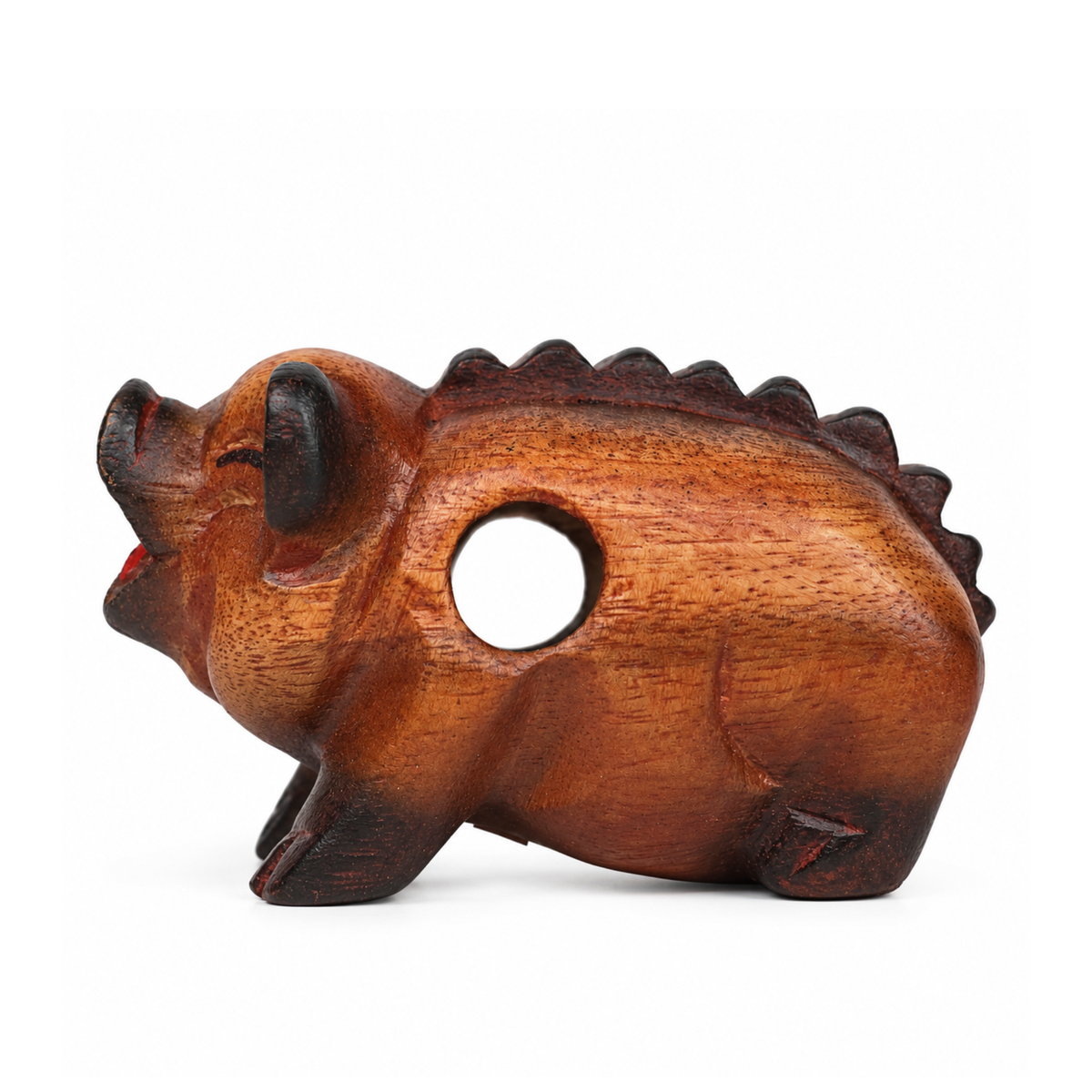 GMP Wooden Pig Guiro with Scraper, 4" - PIG-4