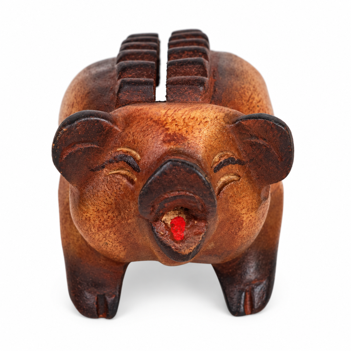 GMP Wooden Pig Guiro with Scraper, 4" - PIG-4