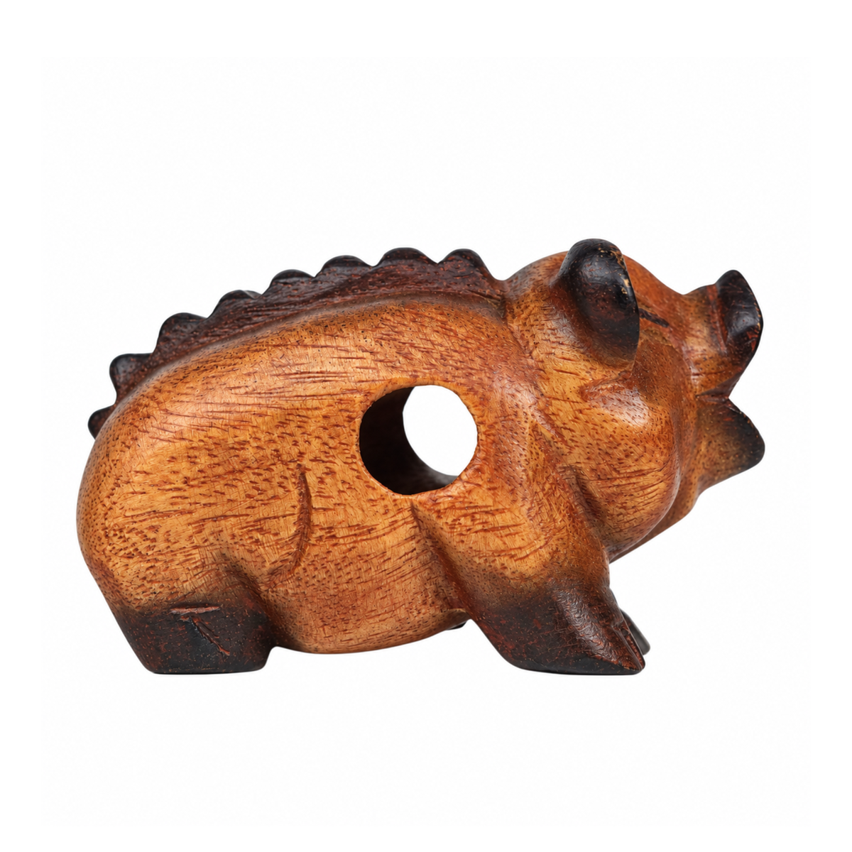 GMP Wooden Pig Guiro with Scraper, 4" - PIG-4