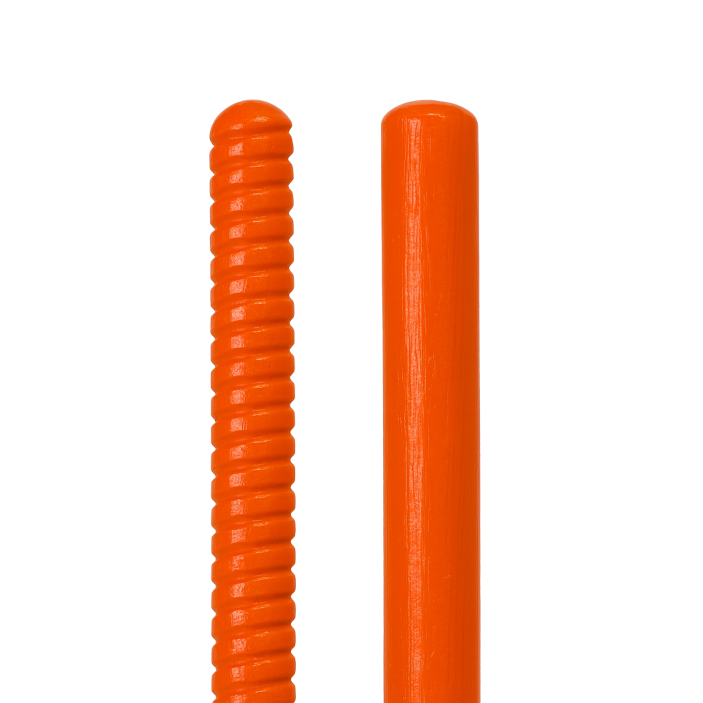 Bâtons de rythme pour enfants, cannelé et lisse, orange- E632T