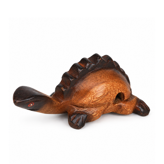 GMP Wooden Turtle Guiro with Scraper, 5" - TURTLE