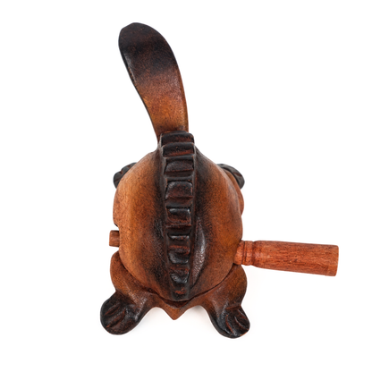 GMP Wooden Turtle Guiro with Scraper, 5" - TURTLE