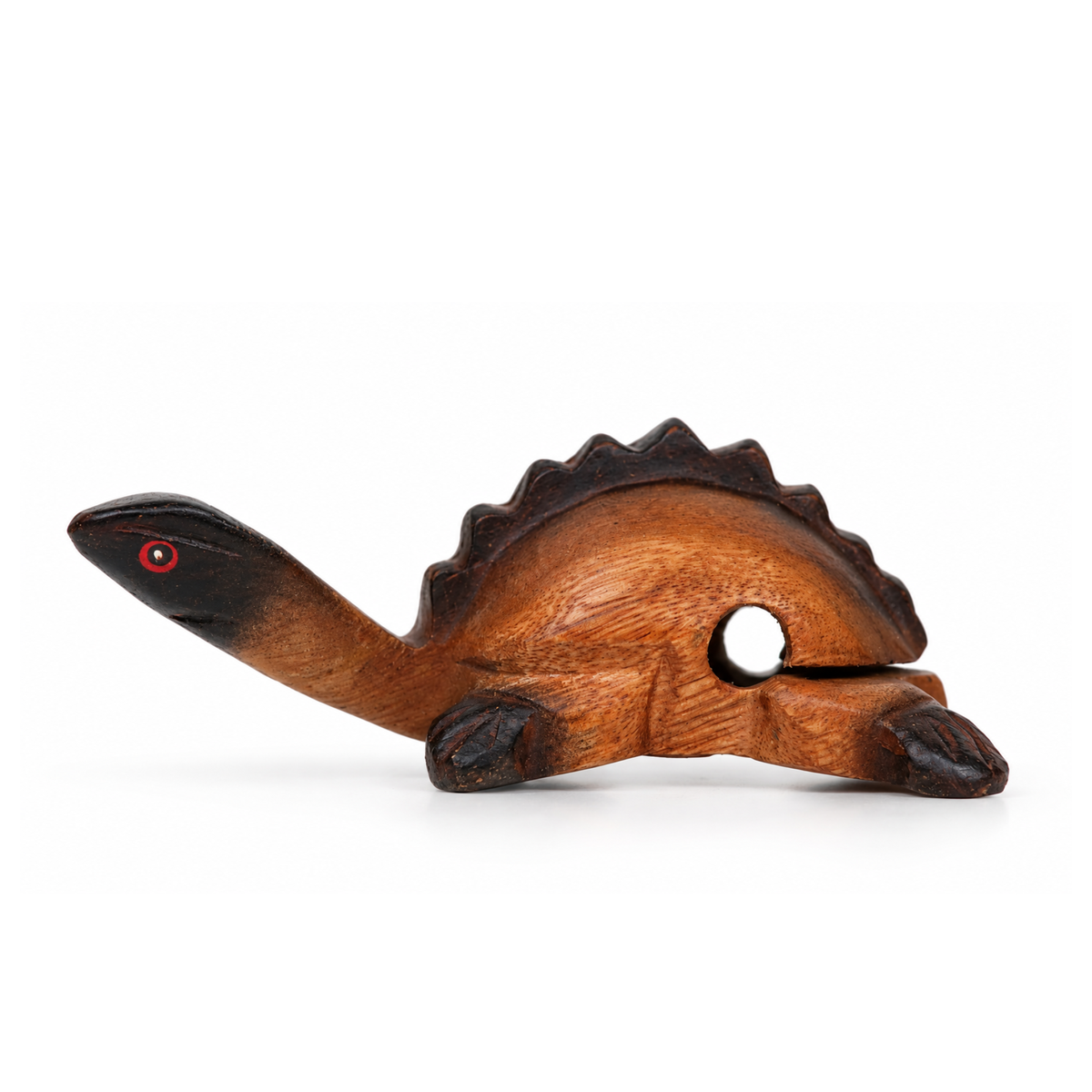 GMP Wooden Turtle Guiro with Scraper, 5" - TURTLE