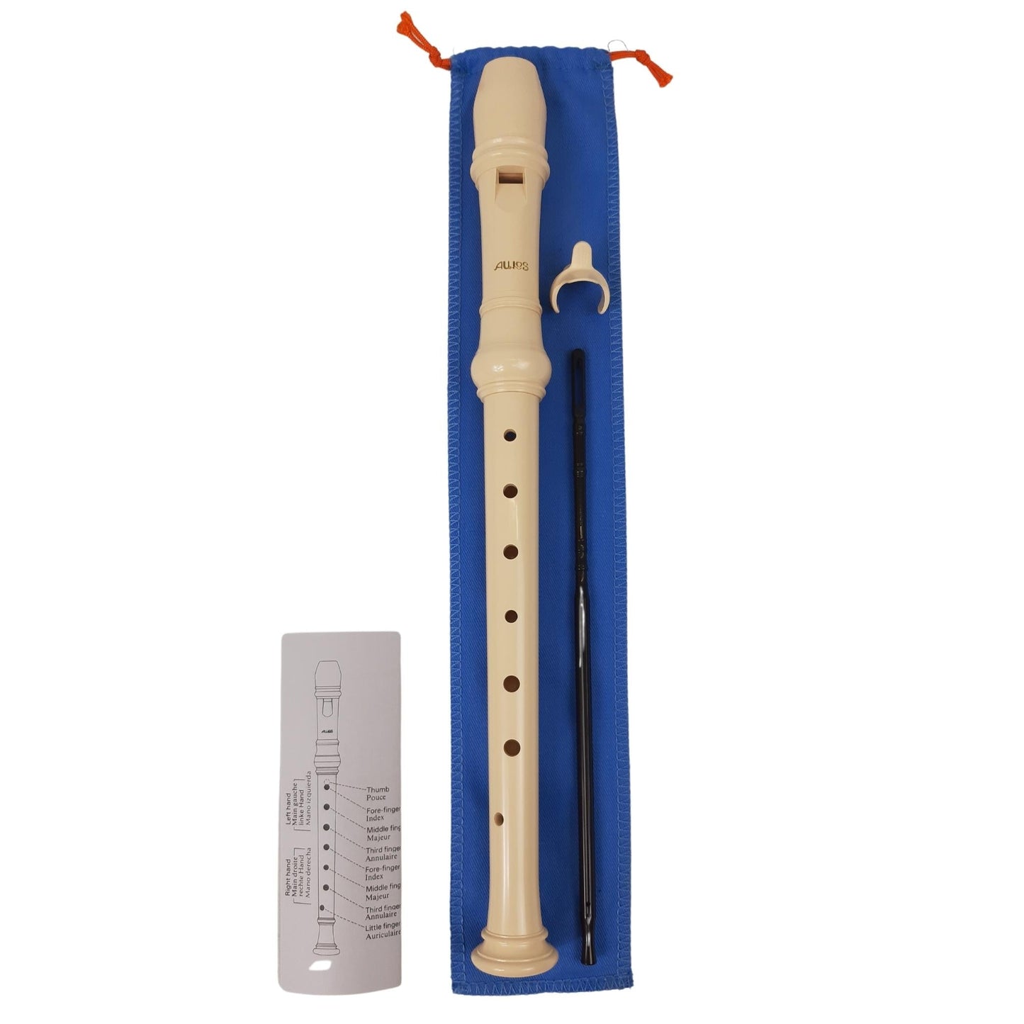 AULOS 2-Piece English/Baroque Soprano Recorder - E203A - Empire Music Co. Ltd-Recorders-Aulos