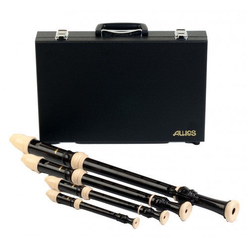 AULOS 500 Series Four Recorders Set with Case - C573 - Empire Music Co. Ltd-Recorder Cases-Aulos