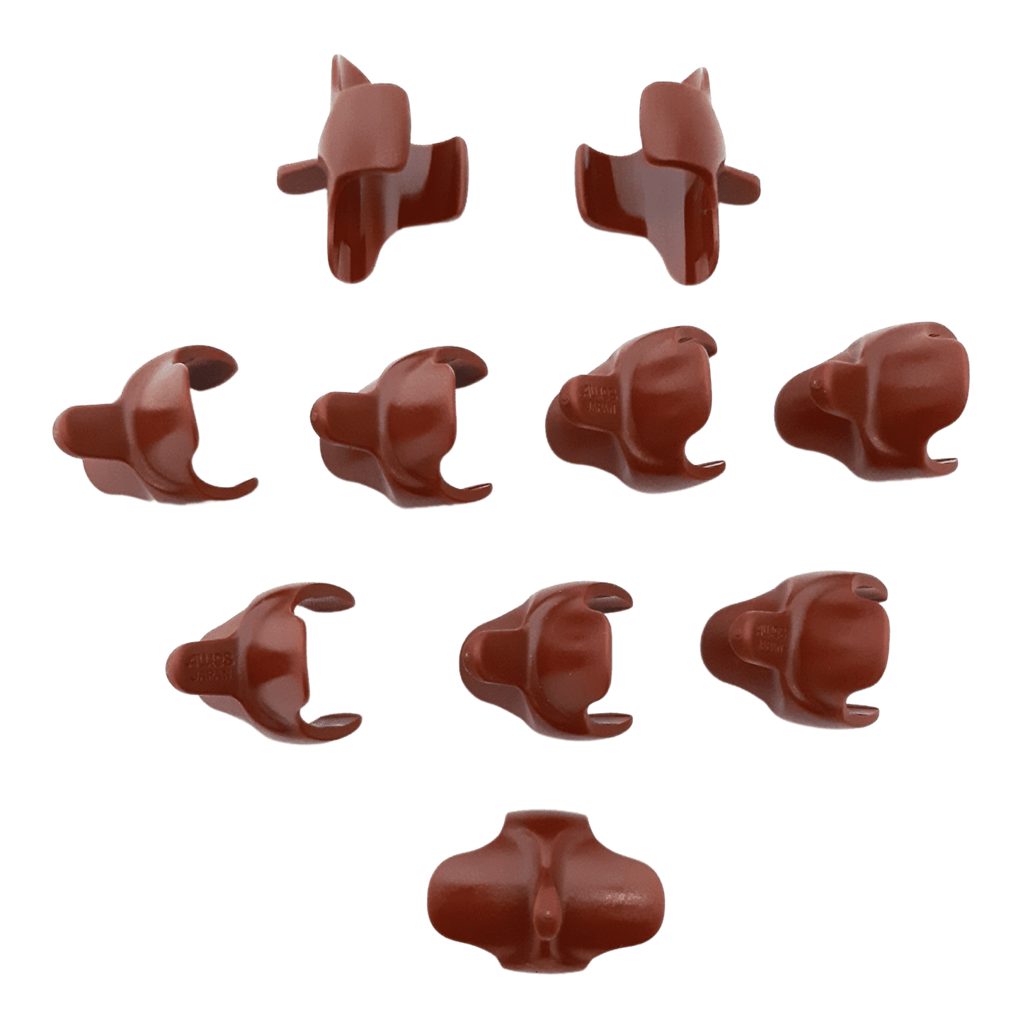 AULOS Brown Soprano Thumb Rests (10 pk) - TS-2B - Empire Music Co. Ltd-Recorder Accessories-Aulos