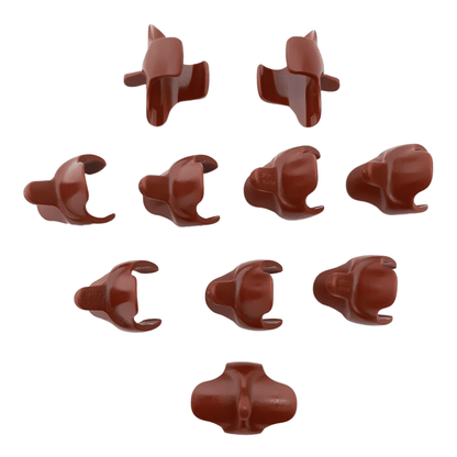 AULOS Brown Soprano Thumb Rests (10 pk) - TS-2B - Empire Music Co. Ltd-Recorder Accessories-Aulos