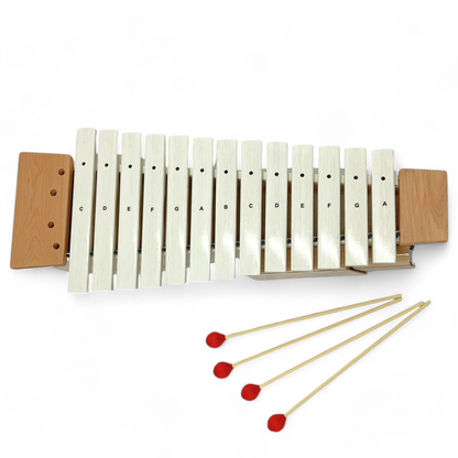 B-STOCK | EMUS White Soprano Fibreglass Xylophone - BST-EFSW-16