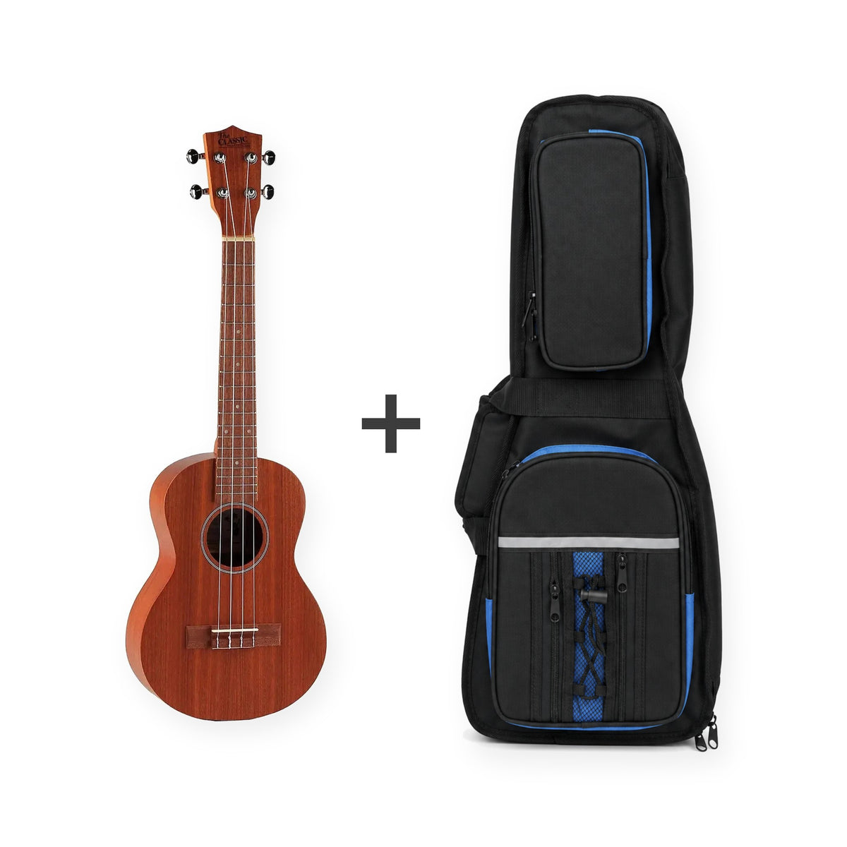 THE CLASSIC Concert Ukulele CL500M + ECB-23 padded bag bundle